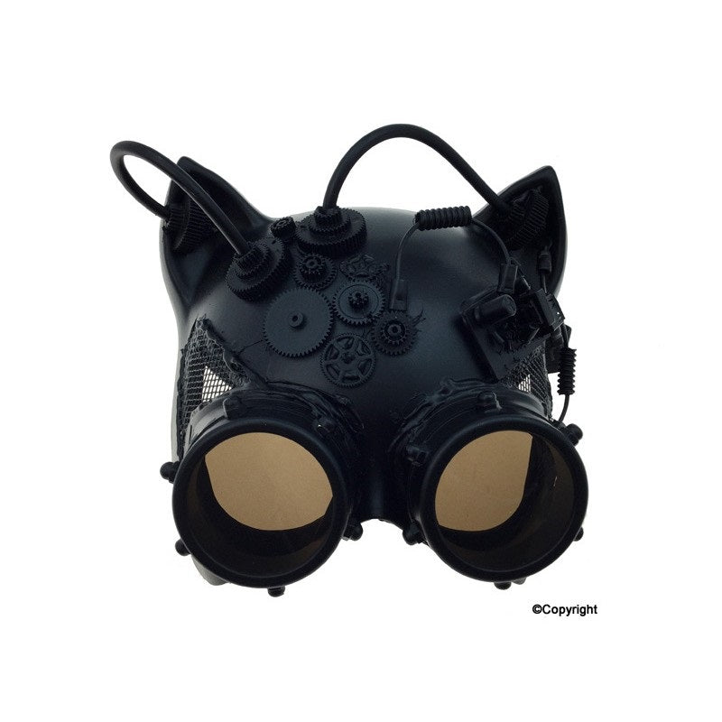 Steampunk Catwoman mask with goggles