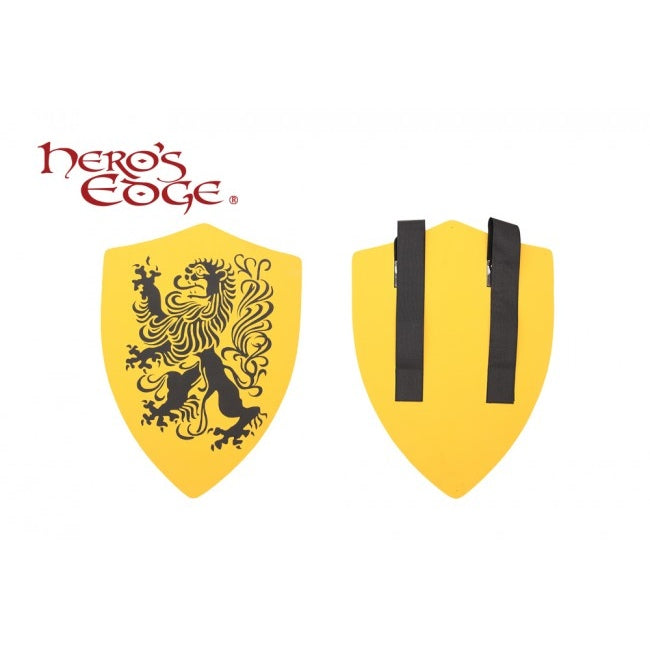 Foam Medieval Shield, Lion - 14.75" x 20.25" - Yellow