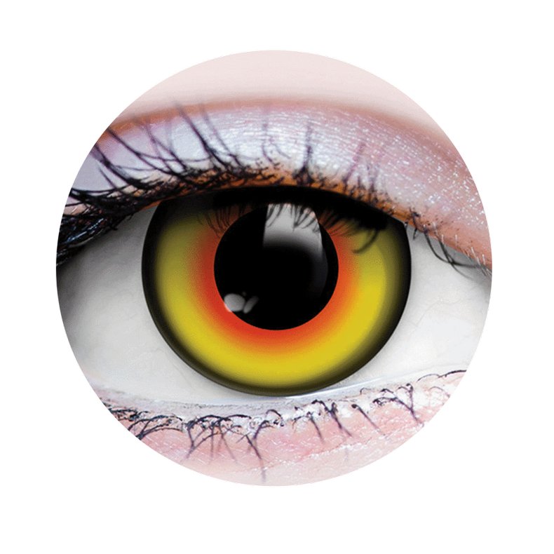 Mad Hatter Contact LENSES - Yellow Orange