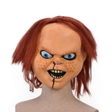 Scary baby mask with hair - Chucky