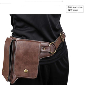 Pouch Belt leatherlike- Brown