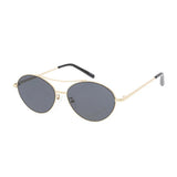 Unisex Metal Medium Oval Frame Glasses