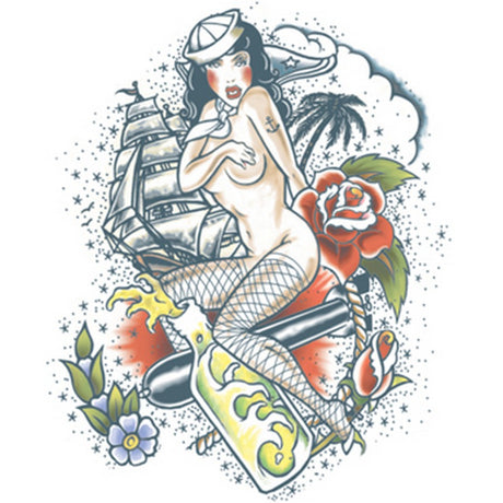 SAILOR XL Temporary TATTOO 705