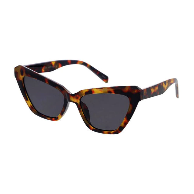 Large Slim Cat Eye Sunglasses Plastic Frame - Assorted