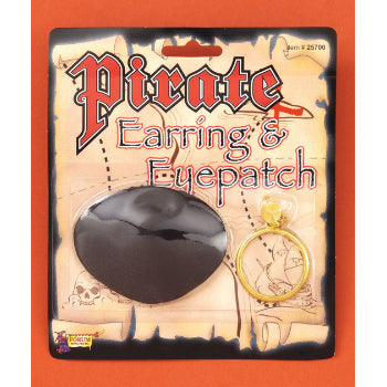 PIRATE Earring & Eye Patch Set