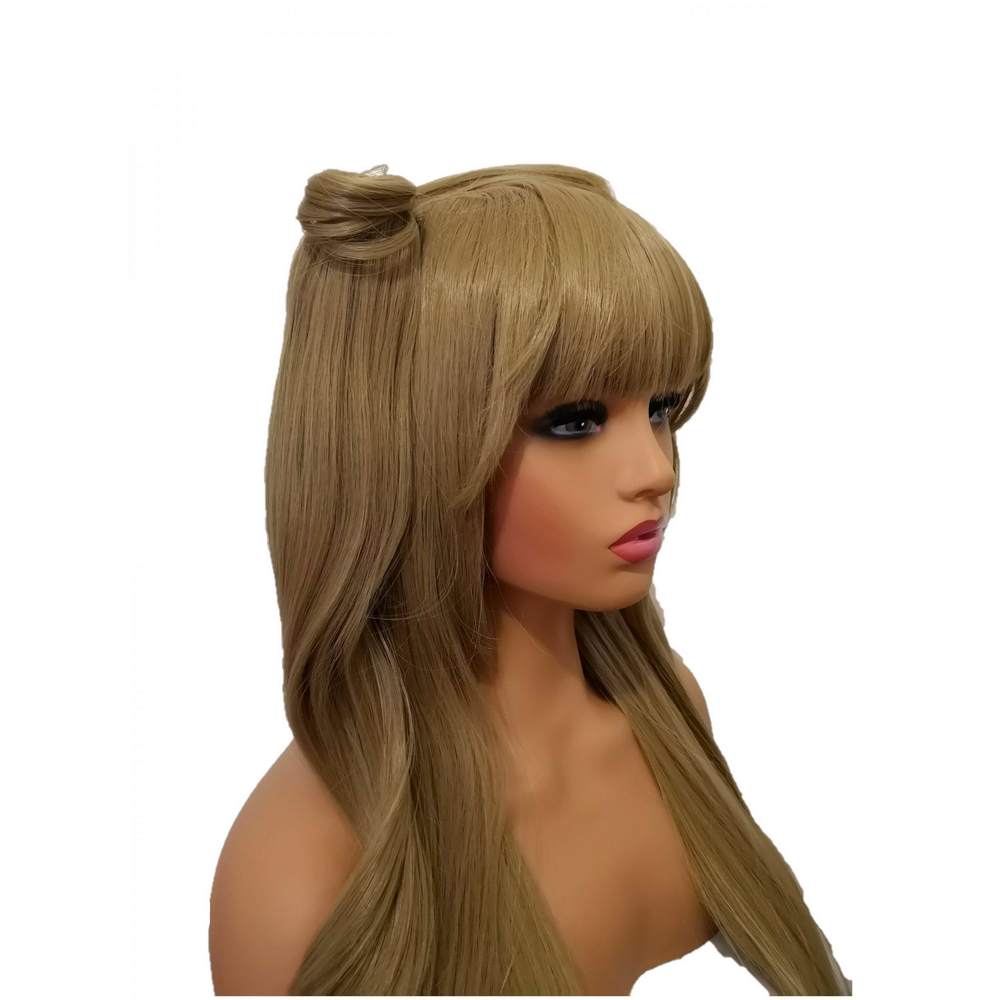 Long blond ponytail cosplay wig