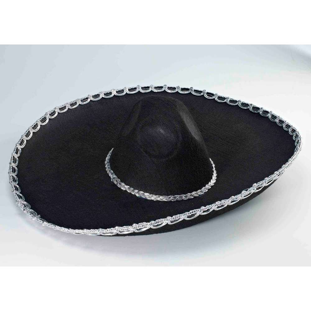 Black SOMBRERO with Oversize Brim - Black