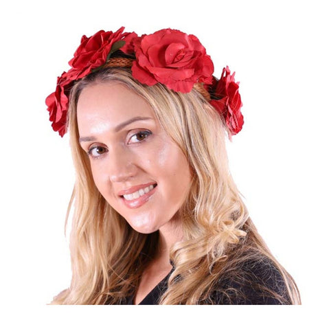 Red Roses headband