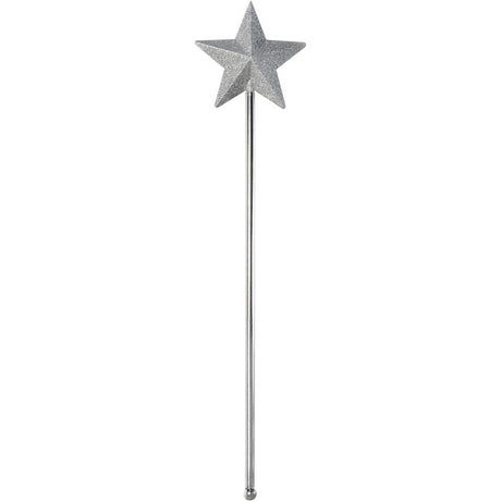 Silver Star glitter Wand