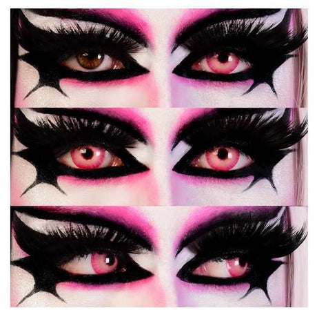 Jinx cosplay Contact LENSES -Mini Sclera Pink/Yellow