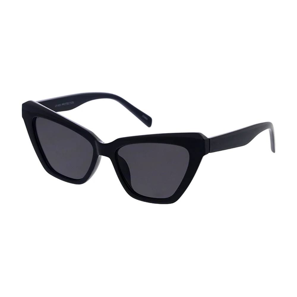 Large Slim Cat Eye Sunglasses Plastic Frame - Assorted