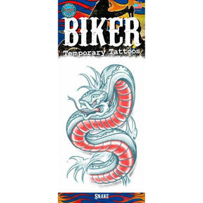 Biker SNAKE Temporary TATTOO