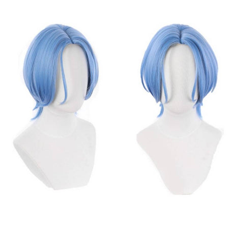 Light blue skate cosplay wig