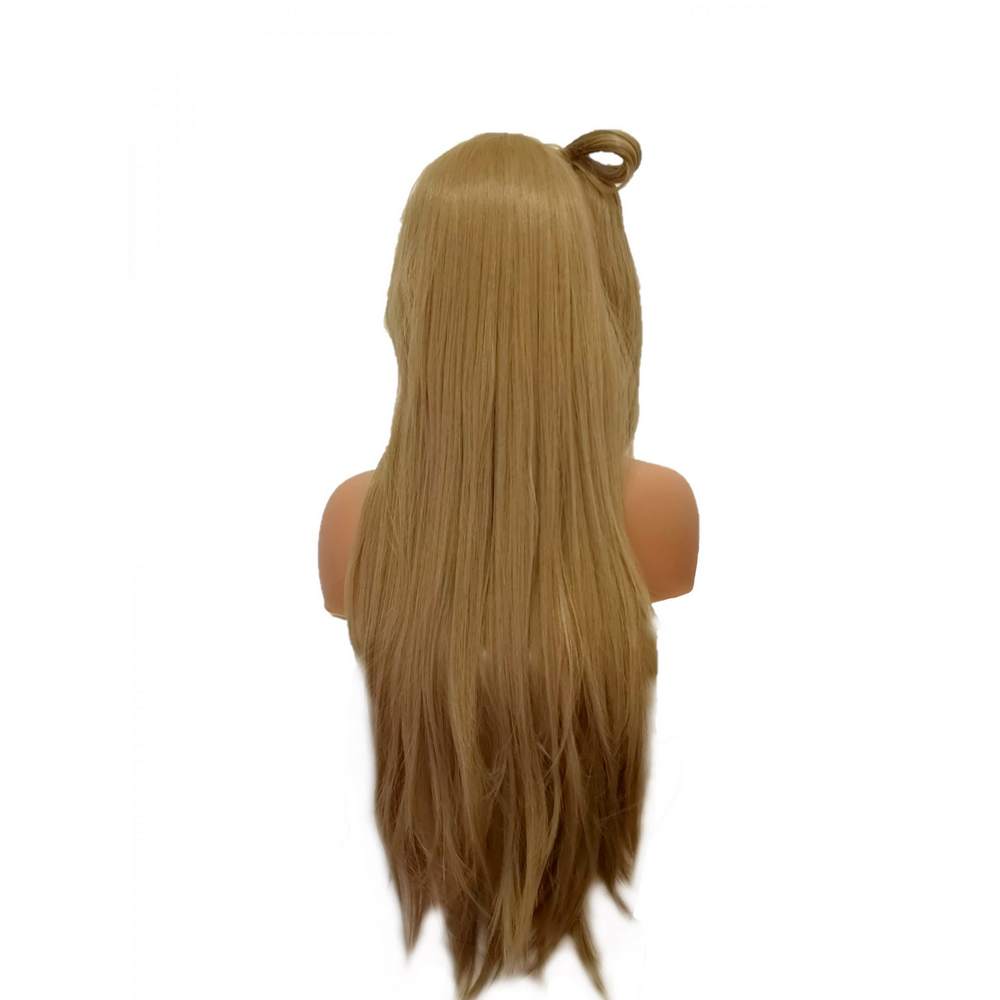 Long blond ponytail cosplay wig