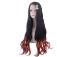 Demon girl cosplay wig dark orange