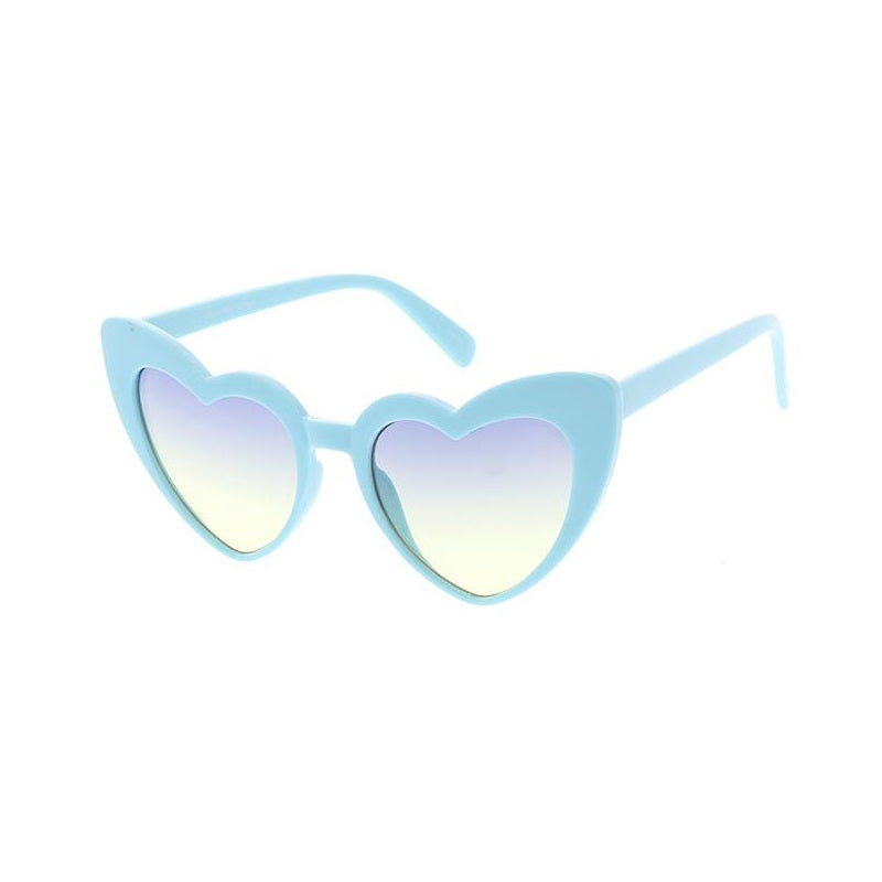 Large Heart Frame Glasses with Two Tone Lens glasses Assorted