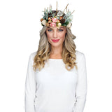 Green Forest Fairy Tiara with flowers