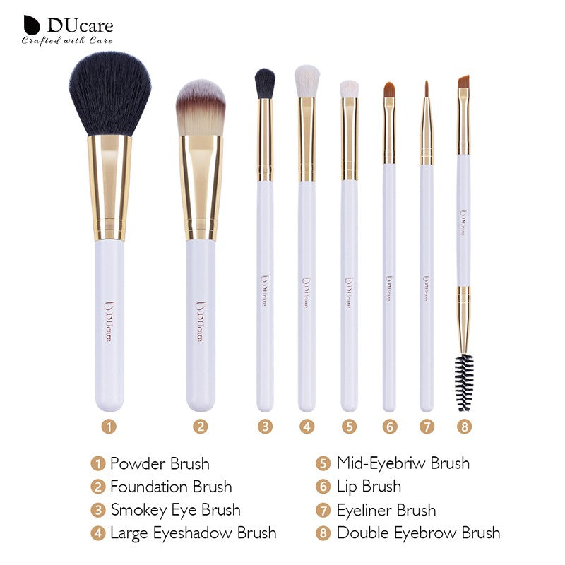 DUcare 8pcs classic makeup brushes set
