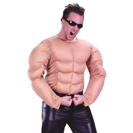 Adult Muscle Shirt - One Size - Beige