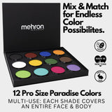 MEHRON Paradise AQ Pro-Palette A -12 colors