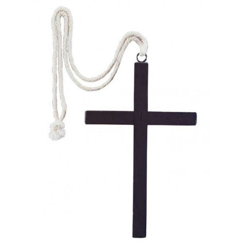 Wooden MONK's CROSS- Black