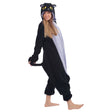 Spooky Black Cat Kigurumi onesie- adult