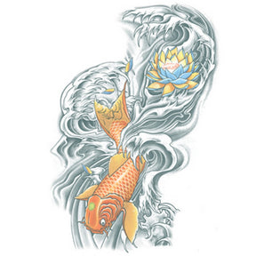 Temporary TATTOO KOI Fish XL-704