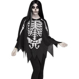 Skeleton Poncho - White Bones Skeleton