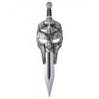 Gladiator Mask & Sword - Silver