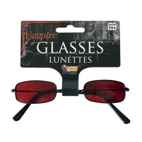 RED Vampire GLASSES Red
