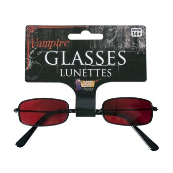 RED Vampire GLASSES Red