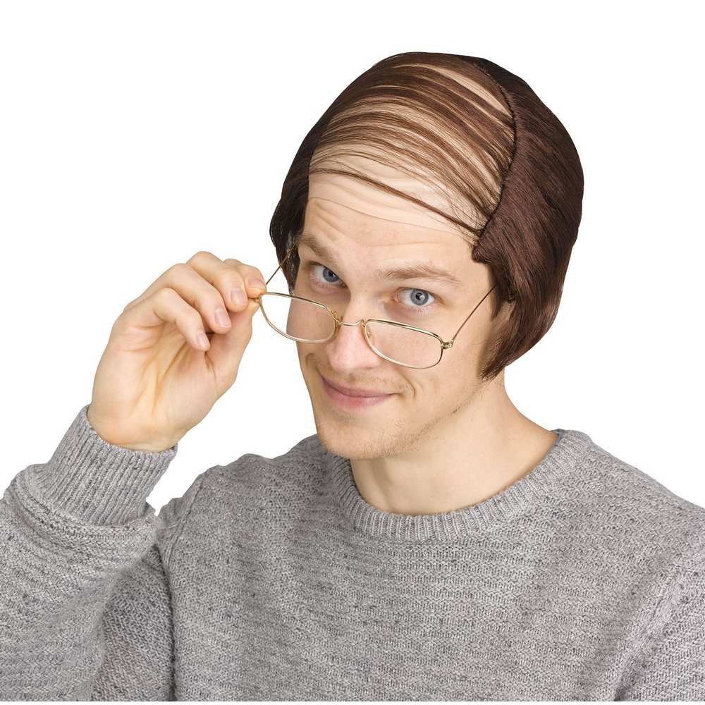 Comb Over bald Wig - Brown