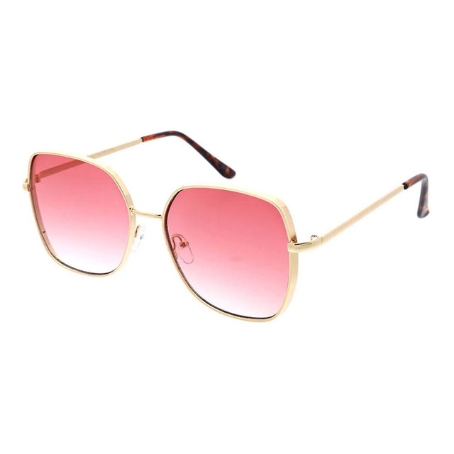 Unisex Metal Glasses Large Square Thick Frame - Assorted
