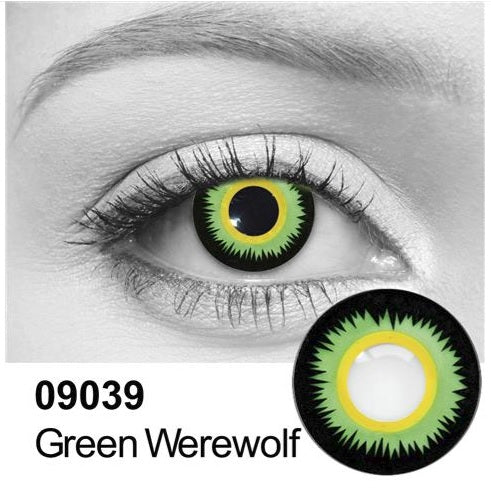 Green Werewolf Contact Lenses Green