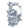 Prison Temp Tattoo SKULL and ROSEs PR 314