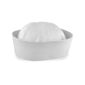 Gob Hat - Sailor cotton hat White