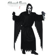 Ghost Face SCREAM Costume with Mask - adult - One Size - Black
