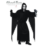 Ghost Face SCREAM Costume with Mask - adult - One Size - Black