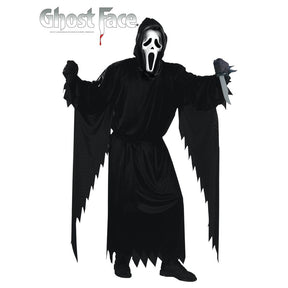 Ghost Face SCREAM Costume with Mask - adult - One Size - Black