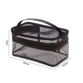 Durable Coarse Net Nylon Mesh Makeup Toiletry Bag