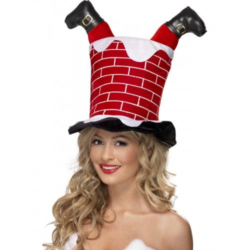 SANTA Up a CHIMNEY HAT