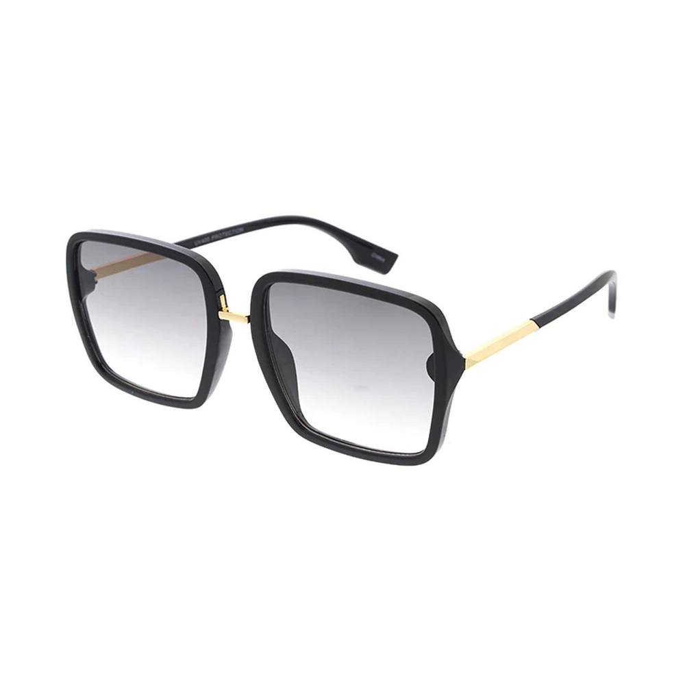 Combo Large Square SunGlasses Frame with Metal Temple - Assorted