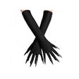 Long black Gloves with nails