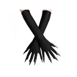 Long black Gloves with nails