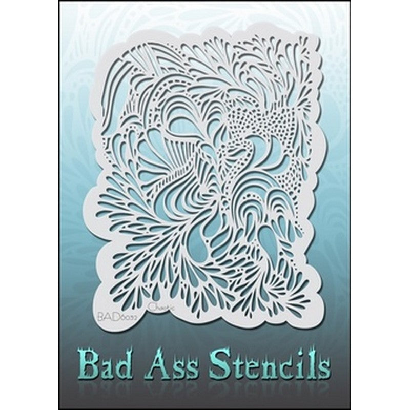 6032 chaotic Bad ass stencil