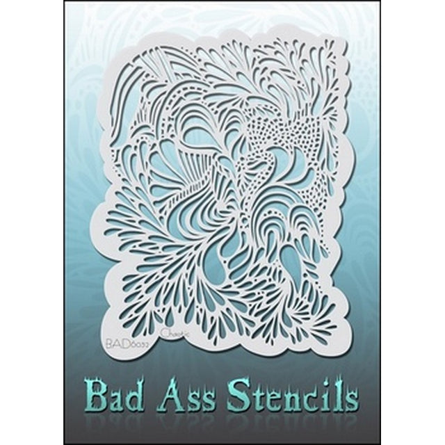 6032 chaotic Bad ass stencil