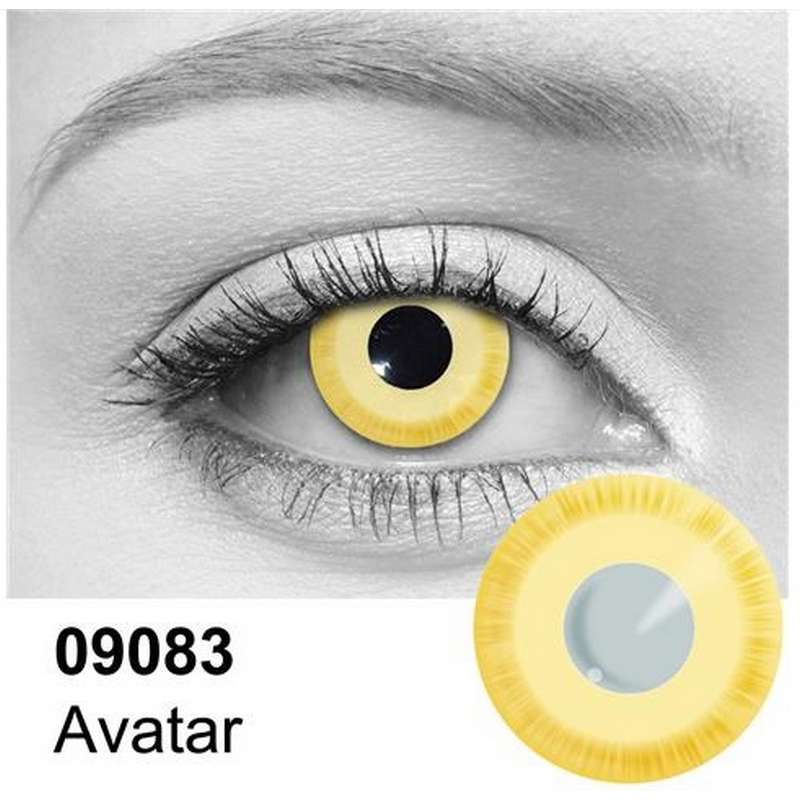 Avatar yellow cosplay contact lenses - yellow
