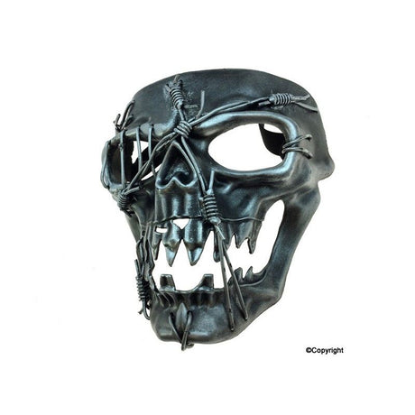 Halloween Skull Mask - Silver