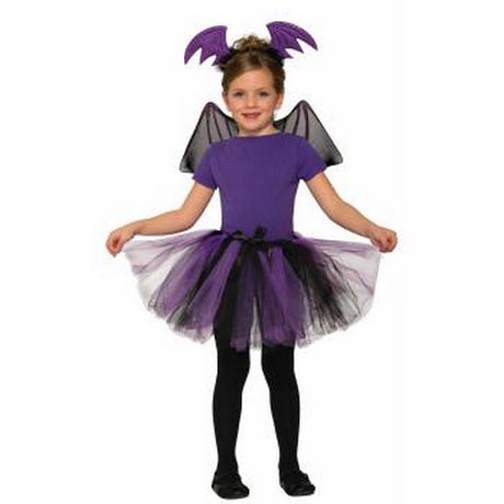 BAT Kids wings, tutu & headband KIT