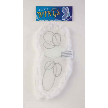 ANGEL WINGS with Marabou Trim - white